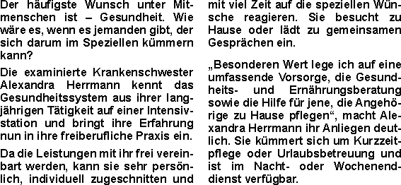 Der häufigste Wunsch unter Mitmenschen ist – Gesundheit. Wie wä