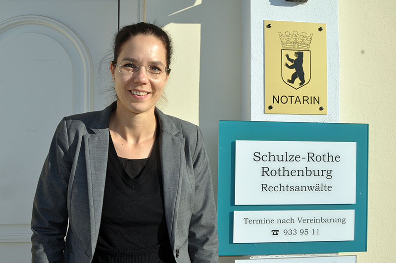Foto von Katja Rothenburg von der Firma Schulze-Rothe & Rothenburg, Notarin und Rechtsanwälte