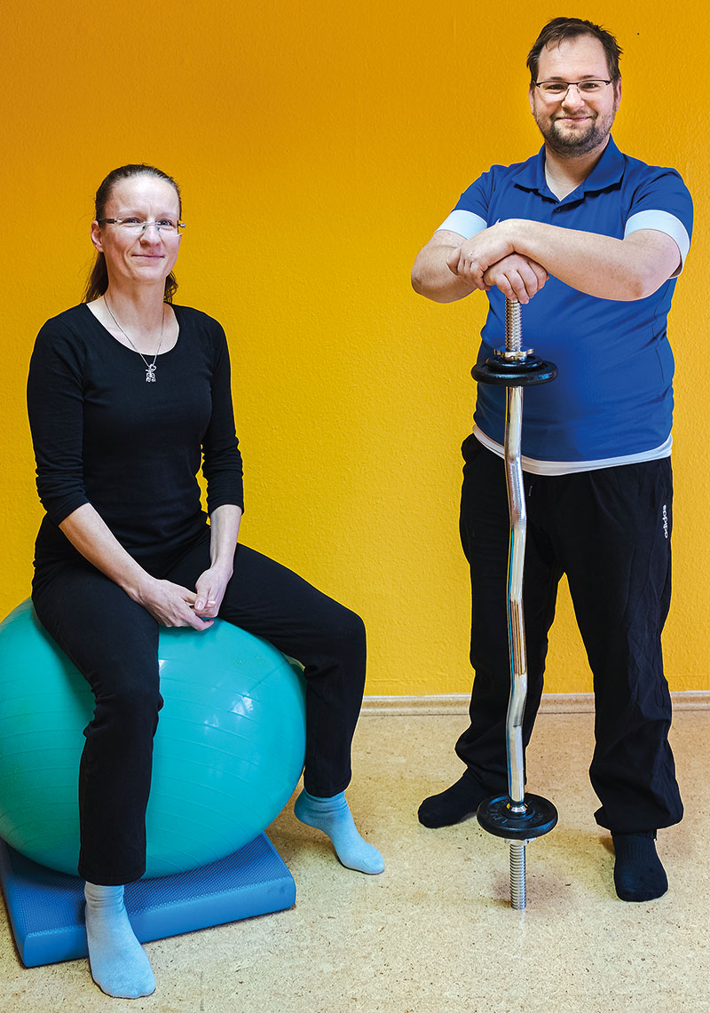 Foto von Bianka Schultz und Robert Liebers von der Firma Physiotherapie ANIMA