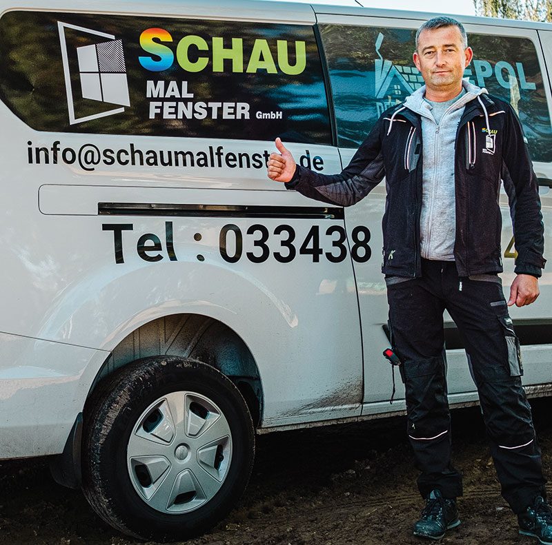 Foto von Adam Nowakowski und Jakub Pollak von der Firma Schau mal Fenster N & P GmbH