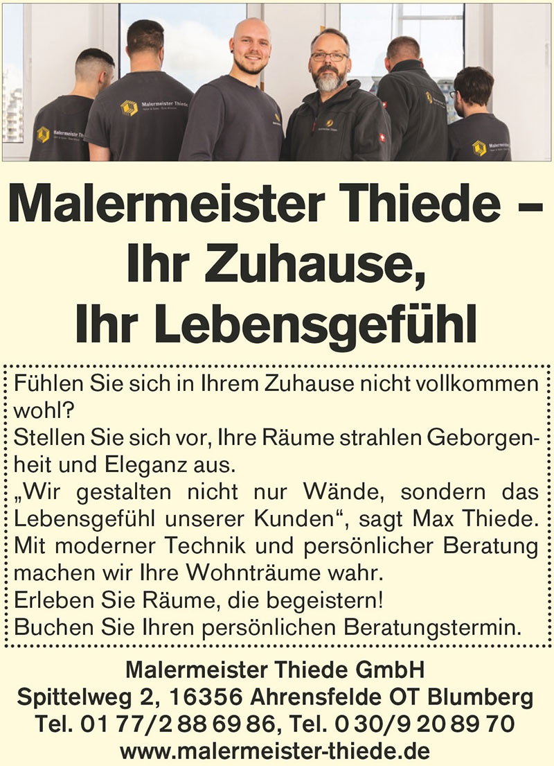Foto von Peter Thiede von der Firma Malermeister Thiede GmbH Foto von Peter Thiede von der Firma Malermeister Thiede GmbH