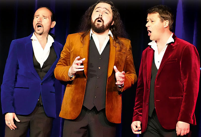 Foto von Ilja Martin und Carlos Sanchez und Matthias Eger, Die Jungen Tenöre, Berlin-Buch