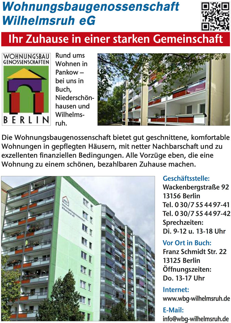 Foto von Hans Schott und Jörg Kleeßen von der Firma Wohnungsbaugenossenschaft Wilhelmsruh eG; Berlin-Buch
