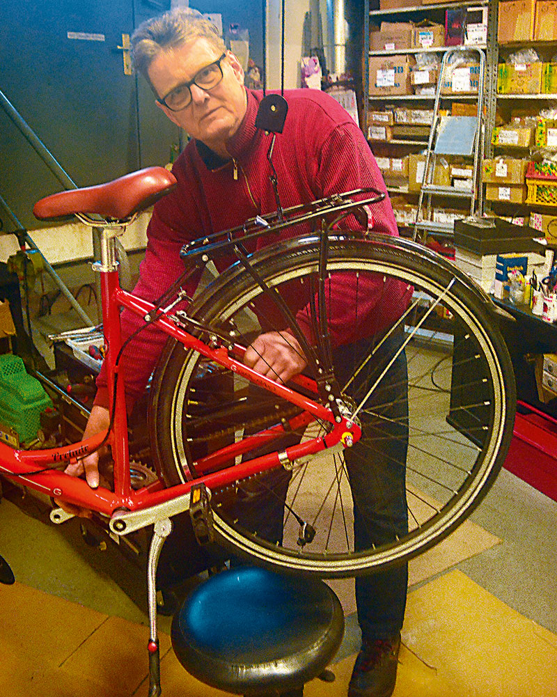 Foto von Wolfgang Pilz von der Firma Fahrradhof Buch im Campus Berlin-Buch