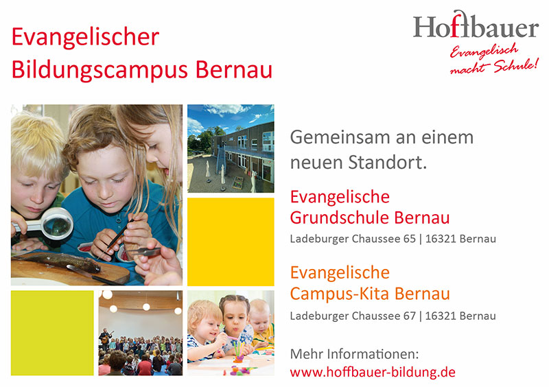 Foto von der Firma Evangelischer Bildungscampus Bernau, Evangelische Campus-Kita Bernau