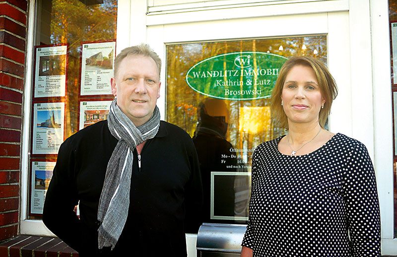 Foto von Kathrin Brosowski und Lutz Brosowski von der Firma Wandlitz-Immobilien