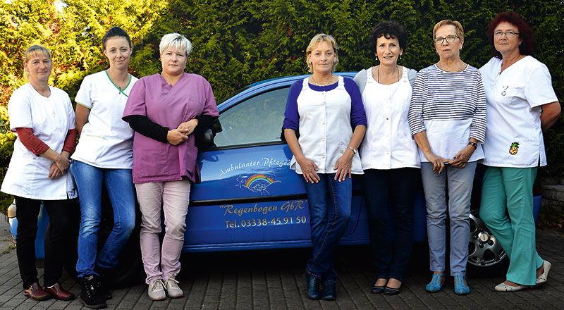 Foto von Corinna Münzberg und Rosa Pfeffer von der Firma Ambulanter Pflegedienst Regenbogen