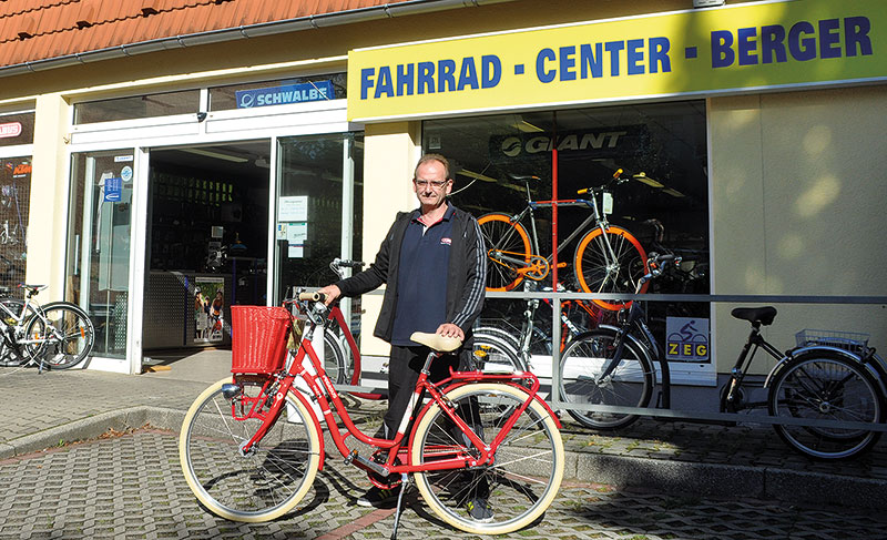 Foto von Thomas Müller und Rene Kresse von der Firma Fahrradcenter Berger