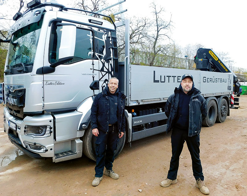 Foto von René Lutter und Rico Lutter von der Firma L + L Gerüstbau GmbH