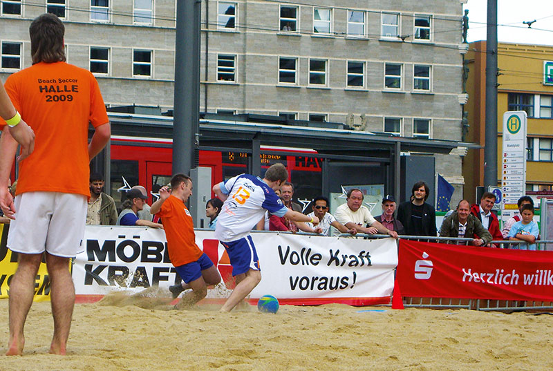 Foto von Dr.-Ing. Falk Cudok, Abteilung „Footvolley“ des „BSV Rot-Weiß Schönow“, Bernau