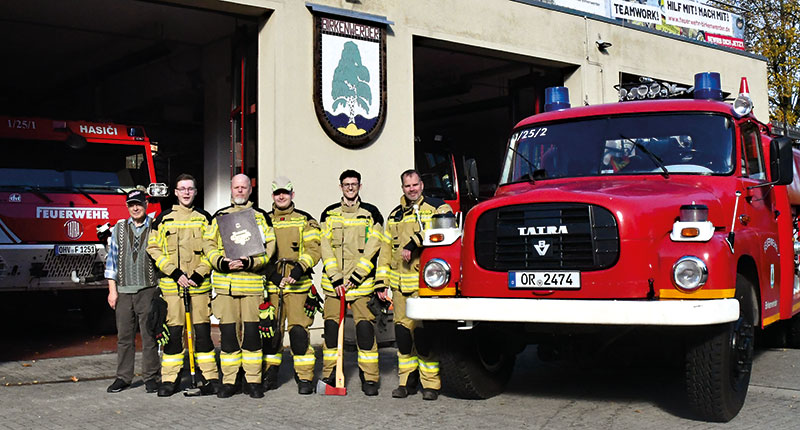 Foto von Marcel Manske und Stellvertretender Wehrführer, Freiwillige Feuerwehr Birkenwerder, Birkenwerder
