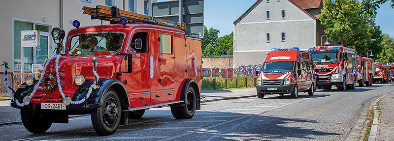 Foto von Marcel Manske und Stellvertretender Wehrführer, Freiwillige Feuerwehr Birkenwerder, Birkenwerder Foto von Marcel Manske und Stellvertretender Wehrführer, Freiwillige Feuerwehr Birkenwerder, Birkenwerder