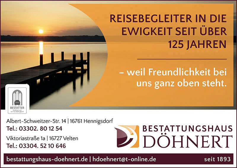 Foto von André Döhnert von der Firma Bestattungshaus Döhnert; Velten Foto von André Döhnert von der Firma Bestattungshaus Döhnert; Velten