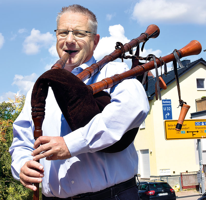 Foto von Dethlef Runge, Dudelsack-Spieler, Birkenwerder