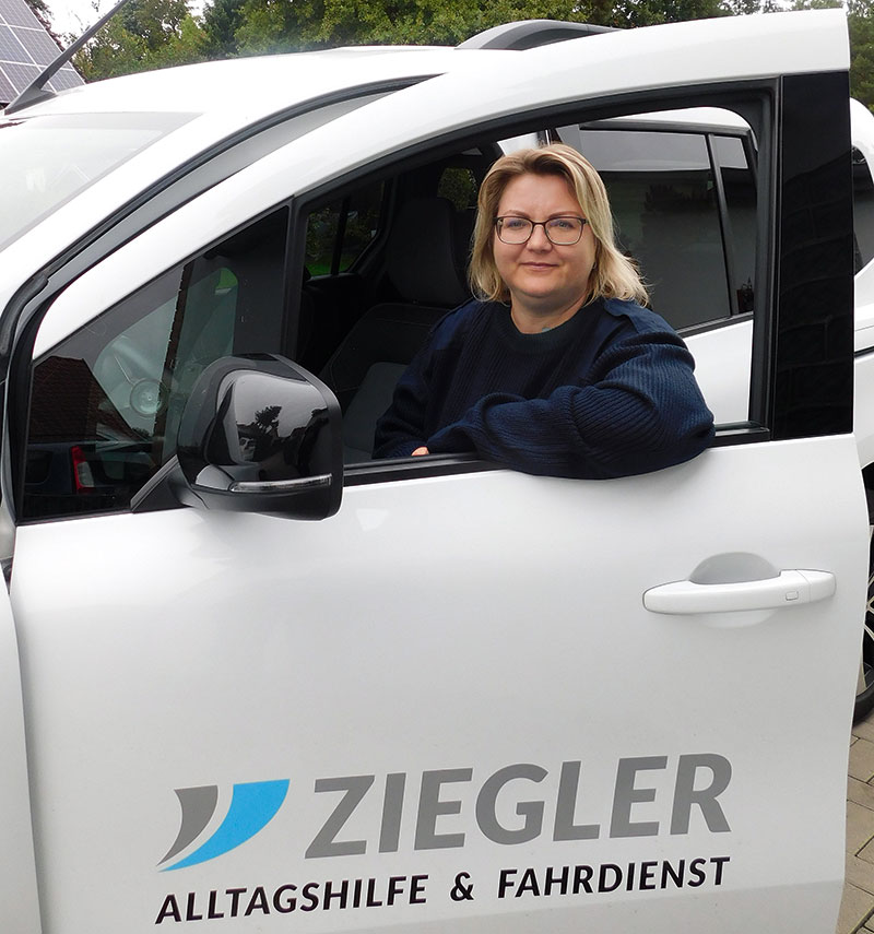 Foto von Sabrina Ziegler von der Firma Alltagshilfe & Fahrdienst Ziegler
