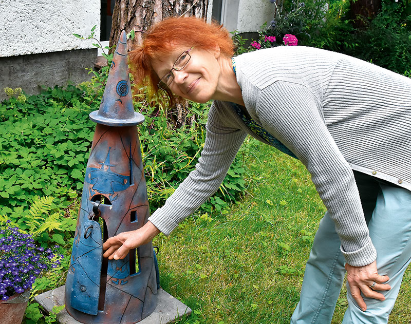 Foto von Gudrun Kupsch, Keramik-Künstlerin, Blankenfelde-Mahlow