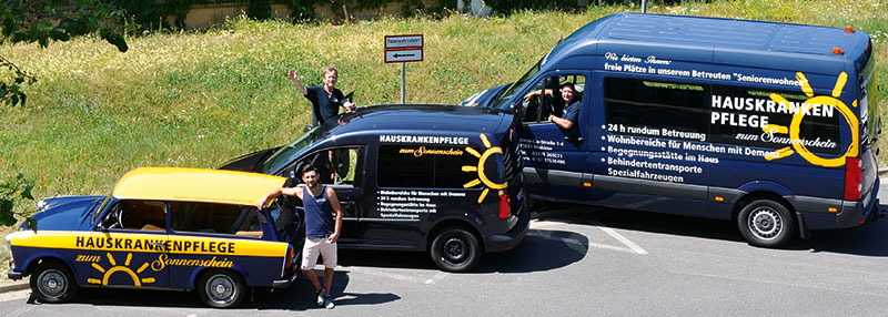 Foto von Nicole Baró und Ricardo Sonnenschein von der Firma Betreutes Wohnen zum Sonnenschein