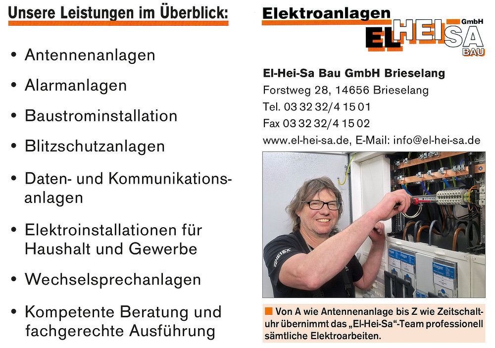 Foto von Mario Schener von der Firma El-Hei-Sa Bau GmbH Brieselang Foto von Mario Schener von der Firma El-Hei-Sa Bau GmbH Brieselang