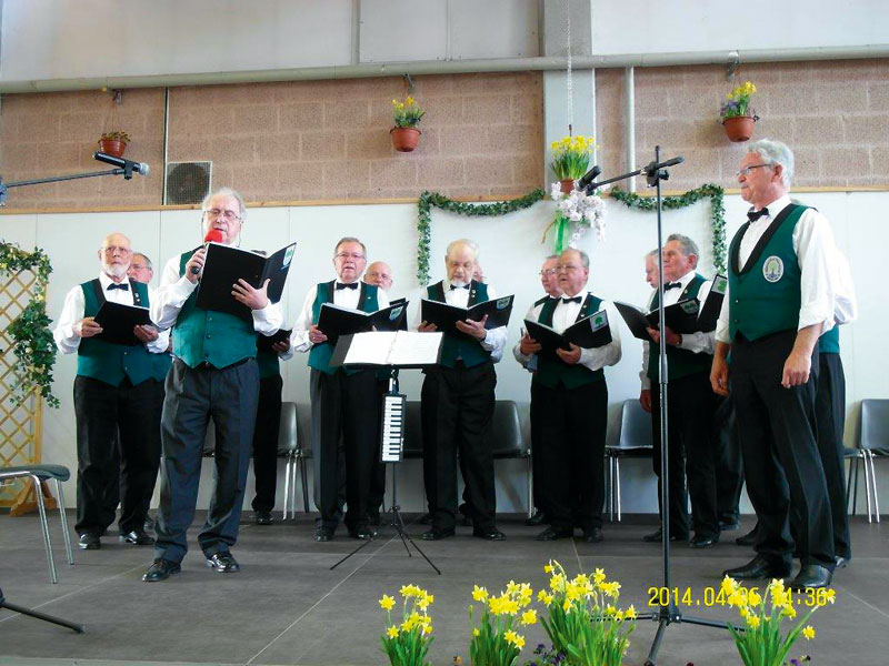 Foto von Christian Brung und Julia Soetkin-Vollmer und Viola Aurich und Wilfried Otto, Vocal Connection, Männerchor Harmonie, Brieselang