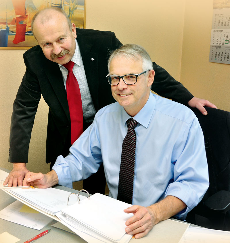 Foto von Andreas Weichert und Bernd-Jürgen Möller von der Firma Weichert, Möller & Kollegen GmbH