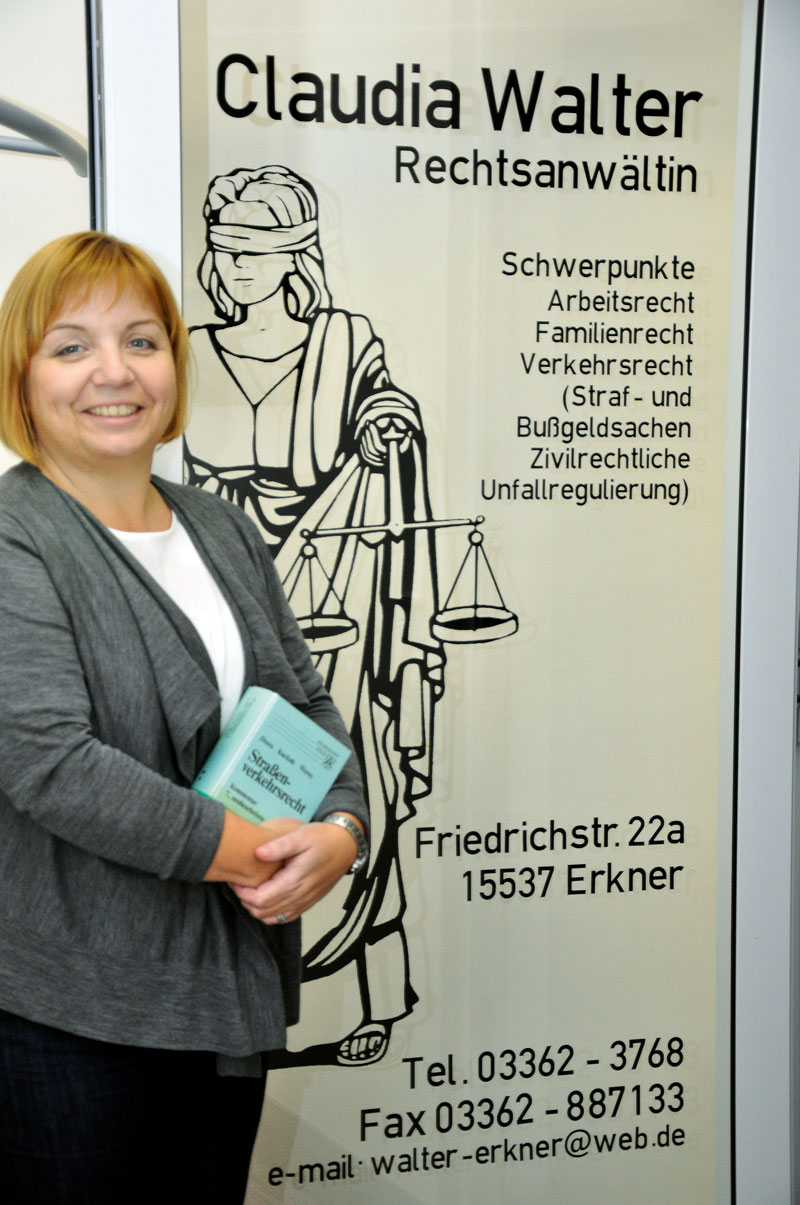 Foto von Claudia Walter von der Firma Rechtsanwältin Claudia Walter