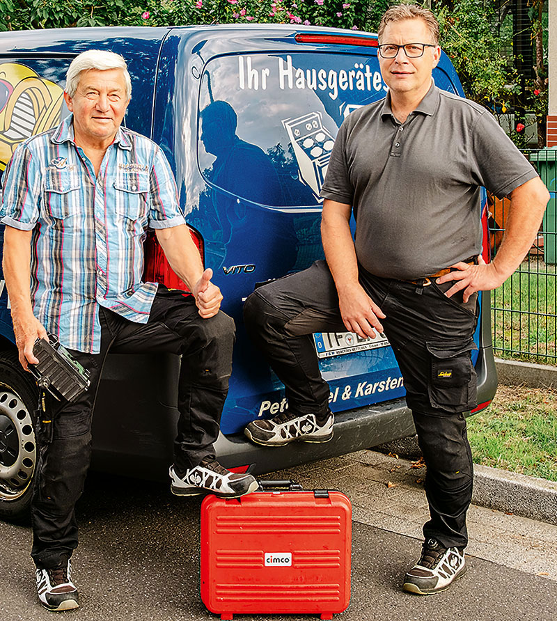 Foto von Peter Egel und Karsten Förster von der Firma Hausgeräteservice Peter Egel & Karsten Förster