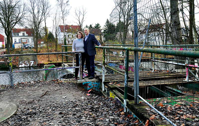 Foto, Bündnis „Rettet unseren Flakensteg“, Erkner