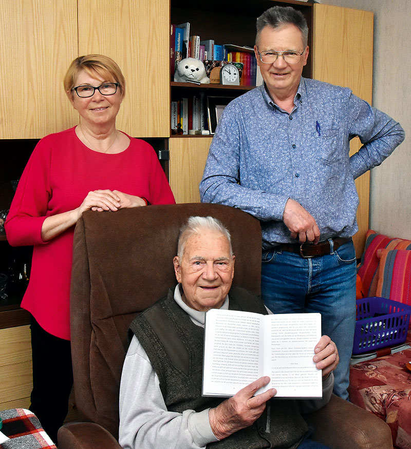 Foto von Karlheinz Sasse, 102-jähriger Falkenseer, Falkensee