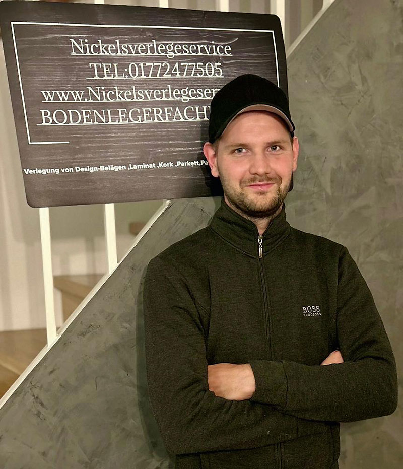 Foto von Kevin Nickel von der Firma Nickelsverlegeservice