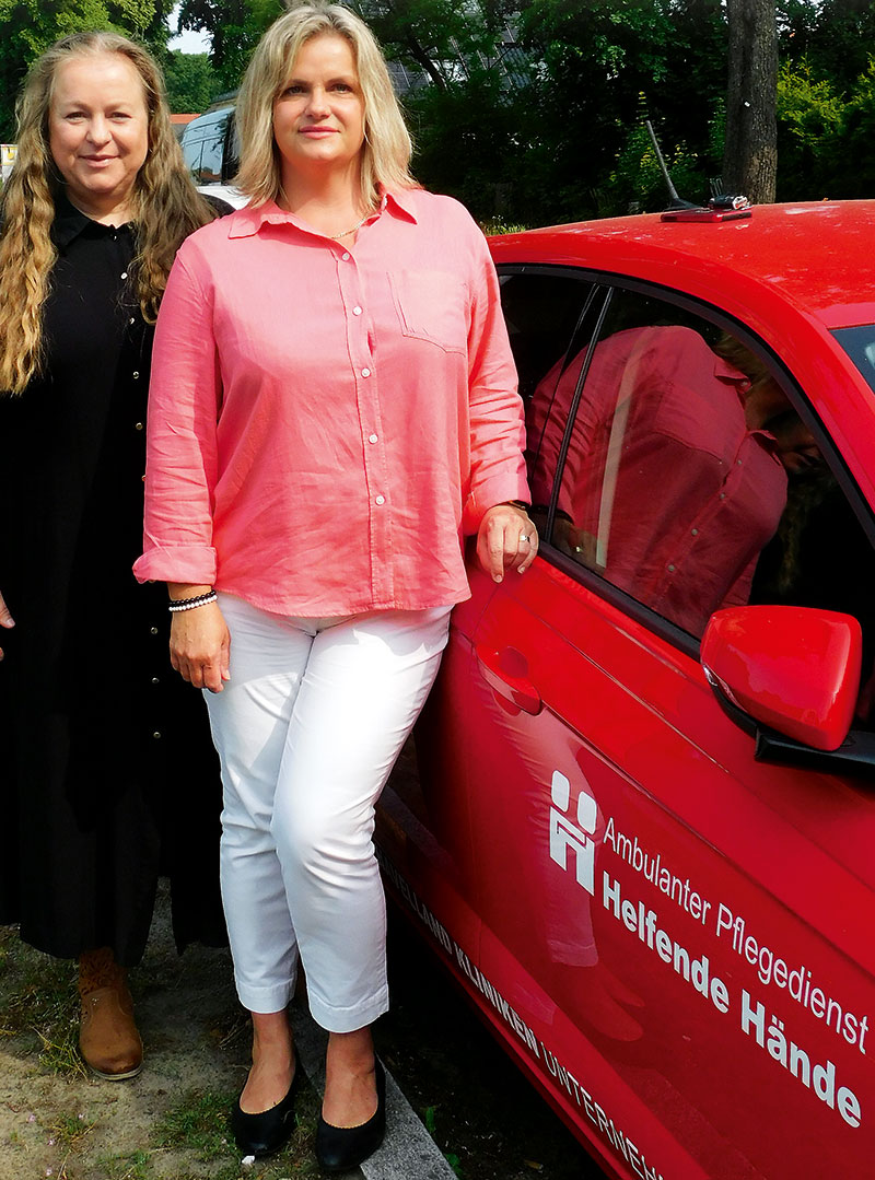 Foto von Kamila Krüger und Pflegedienstleitung Falkensee von der Firma Ambulante Pflege Helfende Hände Foto von Kamila Krüger und Pflegedienstleitung Falkensee von der Firma Ambulante Pflege Helfende Hände