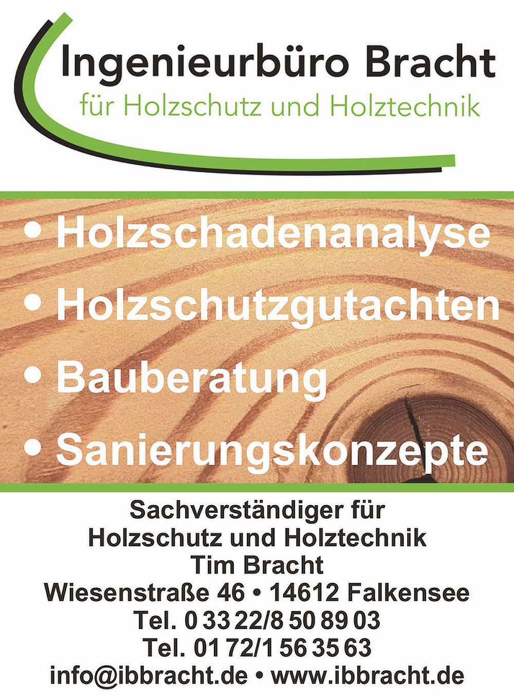 Foto von Tim Bracht von der Firma Ingenieurbüro Bracht, Sachverständiger für Holzschutz und Holztechnik Foto von Tim Bracht von der Firma Ingenieurbüro Bracht, Sachverständiger für Holzschutz und Holztechnik