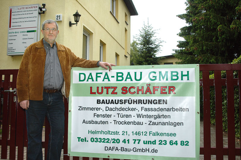 Foto von Lutz Schäfer von der Firma Dafa-Bau GmbH