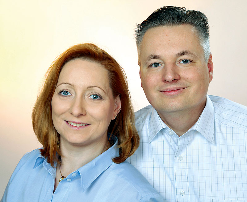 Foto von Daniela Schwarz und Thomas Schwarz von der Firma Baugeld Spezialisten Falkensee