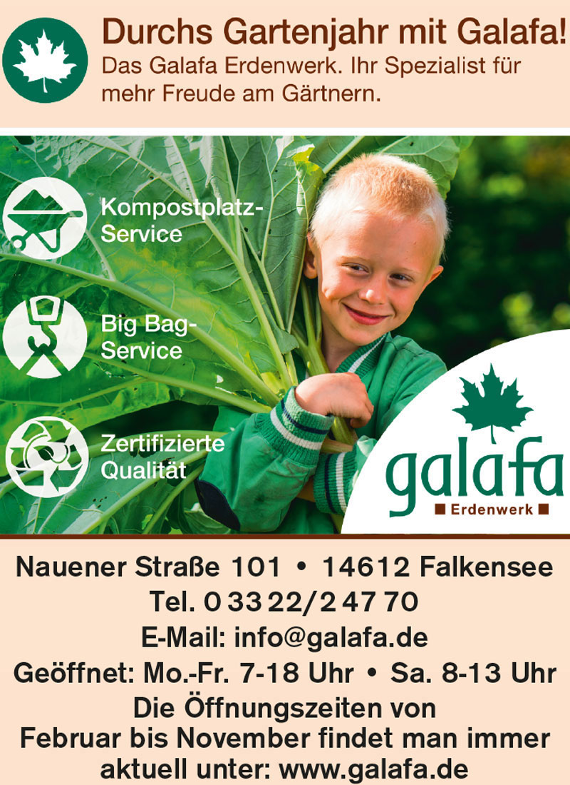 Foto von der Firma GALAFA Garten- und Landschaftsbau GmbH Falkensee