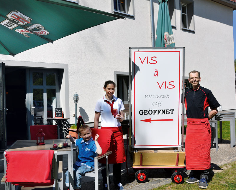 Foto von Andreas Radig und Sabella Radig von der Firma VIS à VIS Restaurant – Café