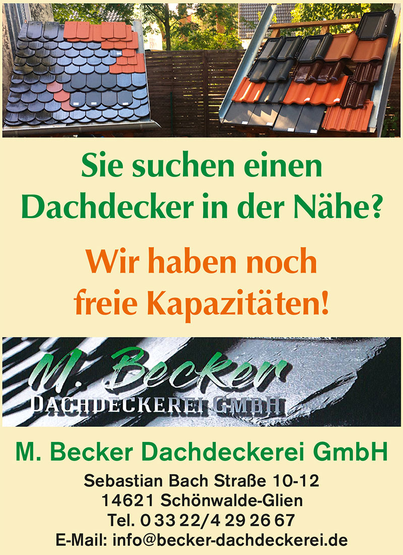 Foto von der Firma M. Becker Dachdeckerei GmbH
