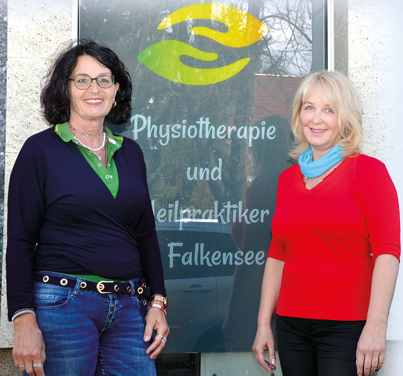 Foto von Heike Bluhm und Jacqueline Camamile von der Firma Gesundheit in Falkensee