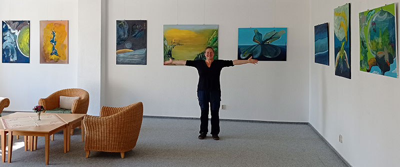 Foto von Elizabeth Dubrocq, Künstlerin Elizabeth Dubrocq, Friedrichshagen Foto von Elizabeth Dubrocq, Künstlerin Elizabeth Dubrocq, Friedrichshagen