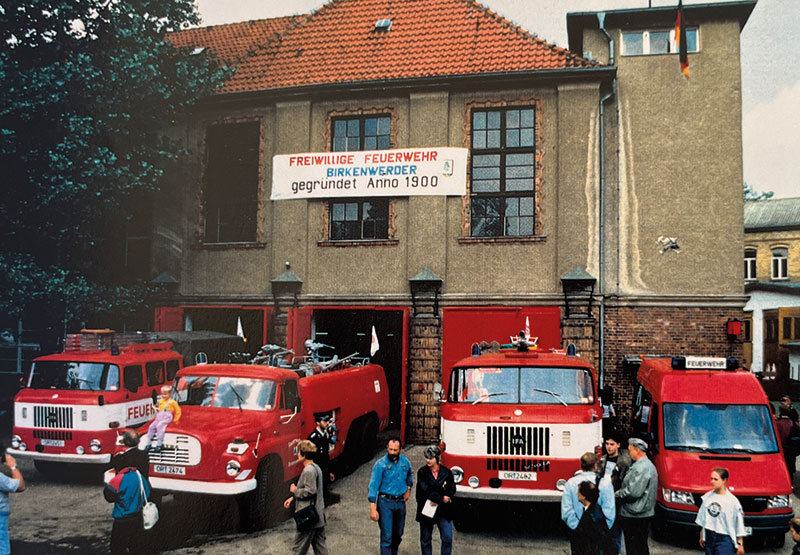 Foto von Marcel Manske und Stellvertretender Wehrführer, Freiwillige Feuerwehr Birkenwerder, Hohen Neuendorf