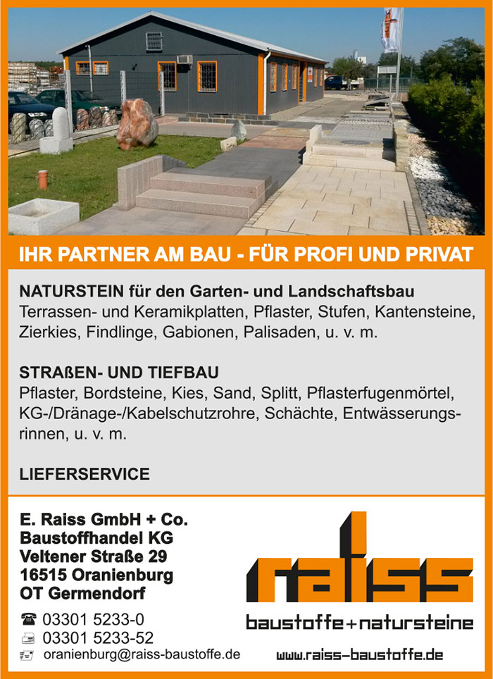 Foto von der Firma E. Raiss GmbH + Co. Baustoffhandel KG