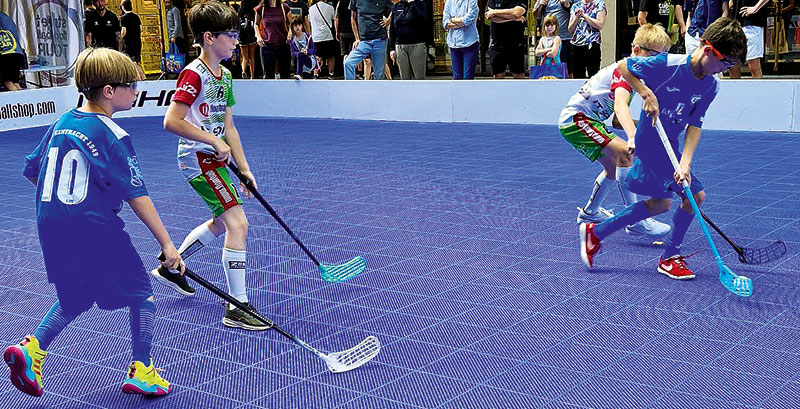 Foto von Christian Heeger und Marcus Hauffe, Abteilung „Floorball“ des „RSV Eintracht 1949 e.V.“, Kleinmachnow