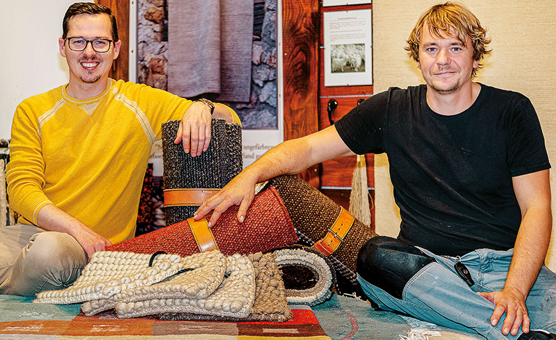 Foto von René Lewicki und Jonny Lewicki von der Firma Lewicki Teppiche