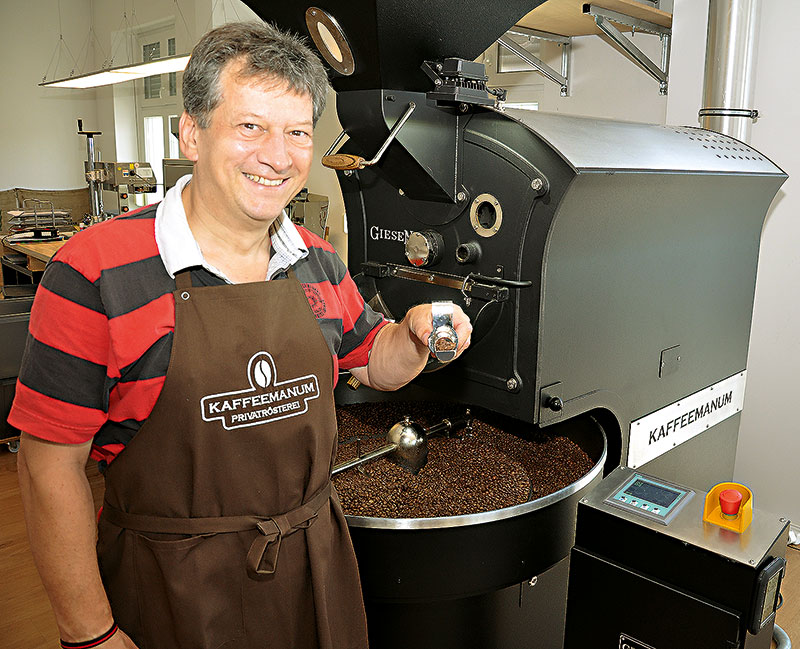 Foto von Volker Behrendt von der Firma Kaffeemanum – Privatrösterei