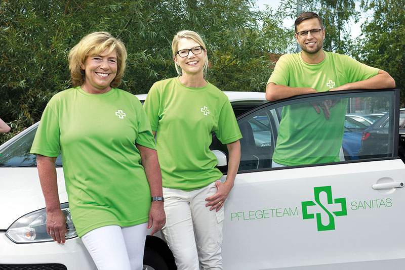 Foto von Gilta Haensch und Martin Krause von der Firma PTS Pflegeteam Sanitas GmbH