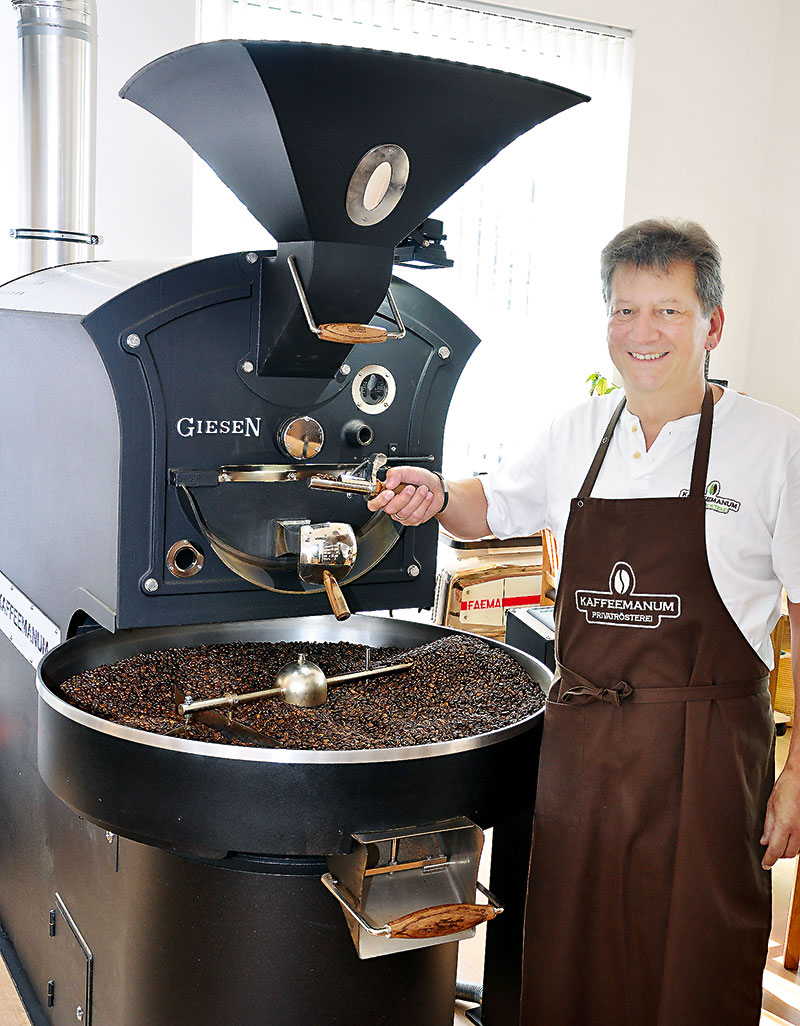 Foto von Volker Behrendt von der Firma Kaffeemanum – Privatrösterei