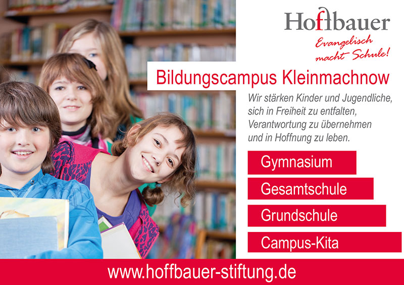 Foto von der Firma Hoffbauer gGmbH; Evangelische Campus-Kindertagesstätte Kleinmachnow