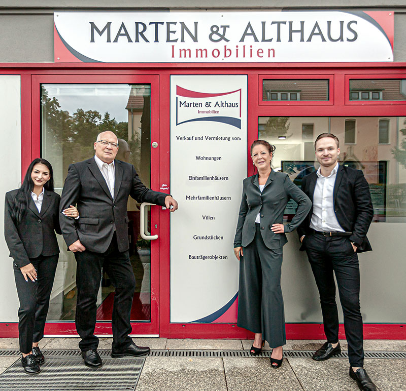 Foto von Petra Marten und Dustin Althaus von der Firma Marten & Althaus Immobilien GmbH