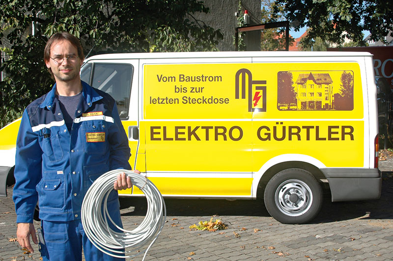 Foto von Bernd Rieck von der Firma Elektro Gürtler