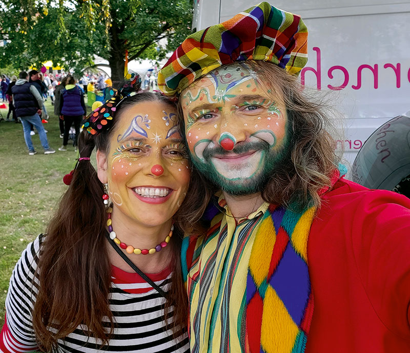 Foto von Paula Hannaske und Timur Čutkov, Clowns, Königs Wusterhausen