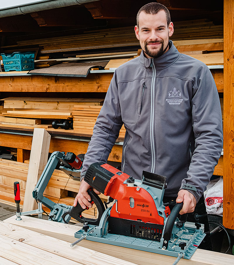 Foto von Romano Nahrstedt von der Firma Zimmerei & Holzdesign Romano Nahrstedt